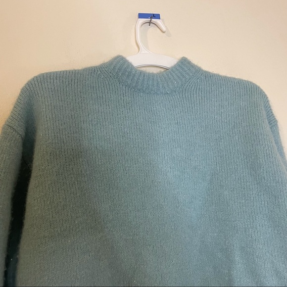 Zara Fuzzy Knit Sweater Crew Neck - Picture 5 of 8
